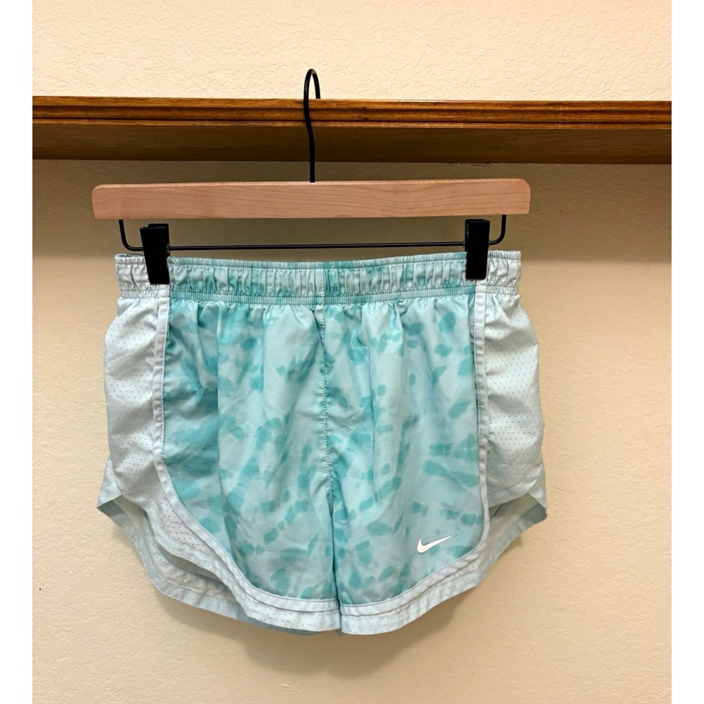 Nike Dri-Fit Teal DryTempo Printed Running Shorts Medium